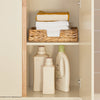 SoBuy BZR79-MI Prádelní skříň Koupelnový nábytek Béžová 71x85x33cm