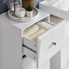 SoBuy BZR93-W Prádelní skříň Koš na prádlo Koupelnová skříňka Koupelnový nábytek Bílá 34x90x30cm