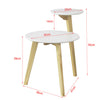 FBT53-WN Designový boční stolek se 2 stolními deskami, konferenční stolek