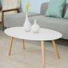 FBT61-W Konferenční stolek s dřevěnými nohami
