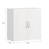 FRG231-W Nástěnná skříňka se dvěma dveřmi Koupelnová skříňka Kuchyňská skříňka Bílá 60x60x30cm