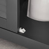 SoBuy FRG237-II-DG Skříňka pod umyvadlo Koupelnová skříňka Spodní skříňka Koupelnový nábytek Tmavě šedé 60x58x35cm
