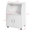 FRG241-W Kuchyňská skříňka Kuchyňský vozík Válečková skříňka Mikrovlnná skříňka Bílá 55x84x38cm