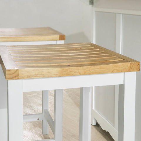 SoBuy FST29-WNx2 Sada 2 židlí Dřevěná židle Jídelní židle Kuchyňská židle Stolička ke kuchyňskému vozíku
