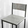 SoBuy FST53-HGx2 Sada 2 barových židlí s opěradlem Pultové židle s podnožkou výška sedáku 67 cm 38x95x40cm