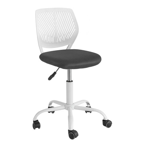 FST64-W Psací židle Stolní židle Dětská otočná židle Otočná židle Kancelářská židle Bílá Výška sedáku: 46-58cm