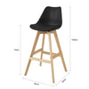 FST69-SCH barová stolička s opěrkou nohou barová židle barová židle s opěradlem