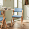 SoBuy FST92-BL Skládací židle Kuchyňská židle Modrá 47x77x60cm