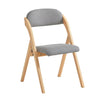 SoBuy FST92-N Skládací židle Kuchyňská židle s čalouněným sedákem a opěradlem Šedá 47x79x57cm