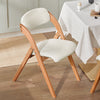SoBuy FST92-W Skládací židle Kuchyňská židle Bílá 47x77x60cm