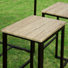 OGT15-N 5 dílný barový stůl se židlemi Jídelní stůl Vvysoký stůl Bistro stůl se 4 barovými stoličkami Sedací skupina