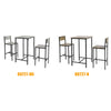 SoBuy OGT27-N 3 dílný barový stůl se židlemi Jídelní stůl Bistro stůl se 2 barovými židlemi Sedací souprava
