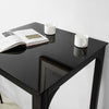 SoBuy OGT38-SCH Jídelní stůl Barový stůl se skleněnou deskou Zahradní stůl Skleněný stůl 60x100x60cm