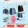 FRG35 Šatní systém Úložný systém na oblečení Nastavitelný organizační systém